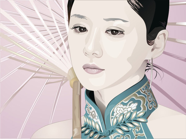 Woman design elements 04 Vector