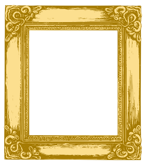 photo frame gold elements element antique 