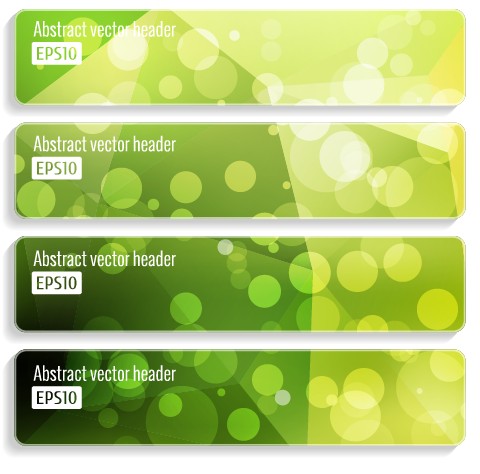 abstract banner design vector set 02 Halation abstract banner design vector set 02