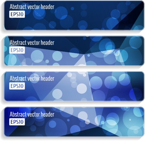 abstract banner design vector set 03 Halation abstract banner design vector set 03