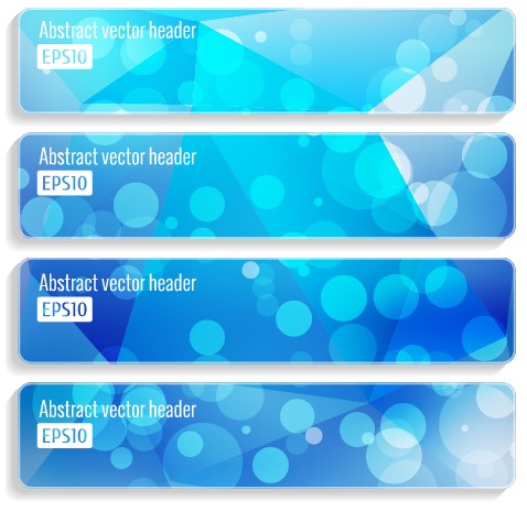 abstract banner design vector set 04 Halation abstract banner design vector set 04