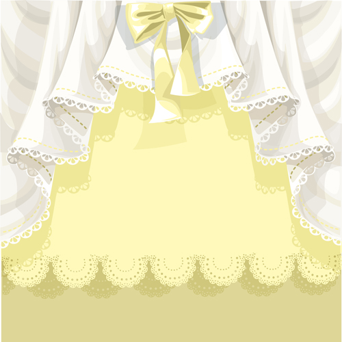 Beautiful Curtain Vector Background