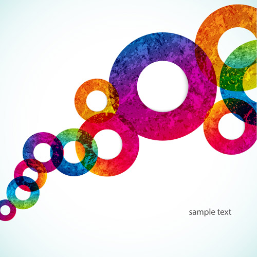 colored round abstract background 07 Bright colored round abstract background 07