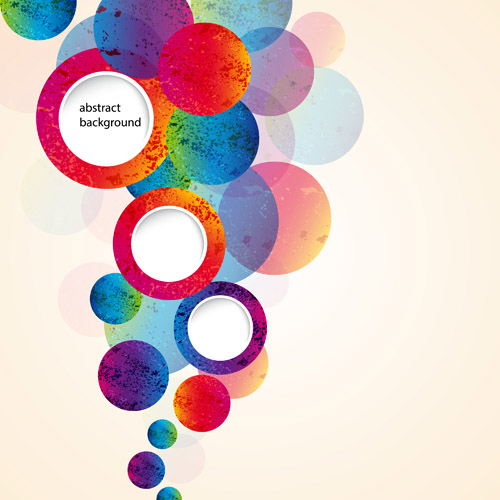 colored round abstract background 09 Bright colored round abstract background 09