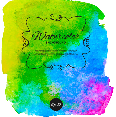 watercolor bright background  