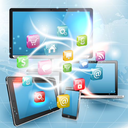 s technology background art vector 03 Business technology background art vector 03