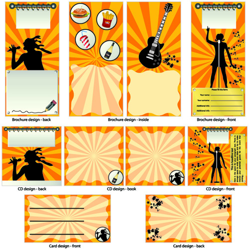 Booklet and brochure Business template cover vector 01