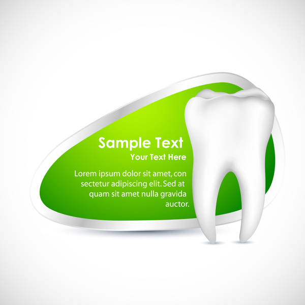 Creative dental care background vector