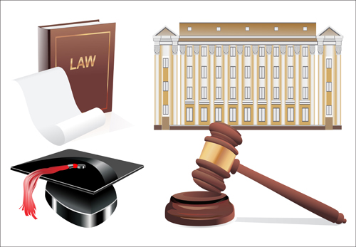 Creative law elements vector set 04