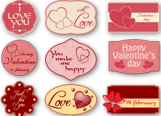 valentine labels label cute 