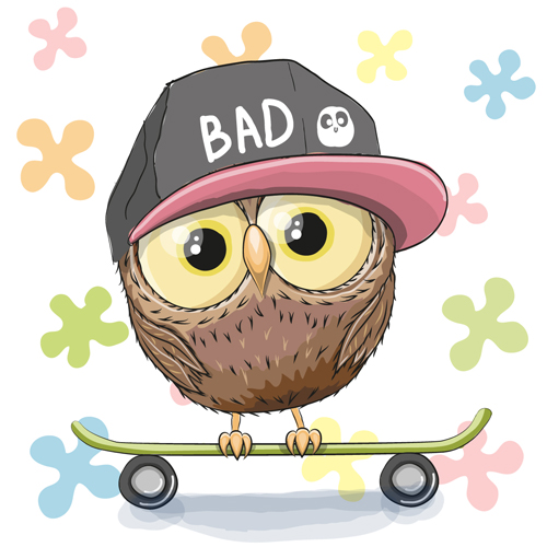 Design cute baby cards vectors set 02