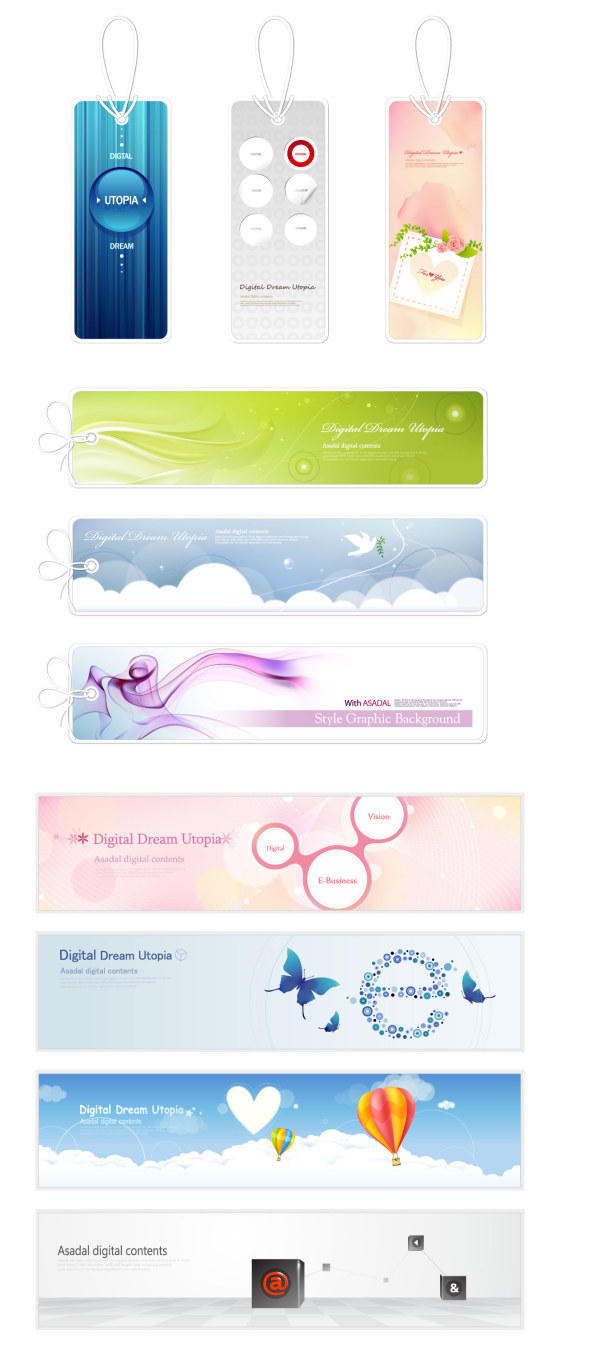 tags summer elegant banners banner 