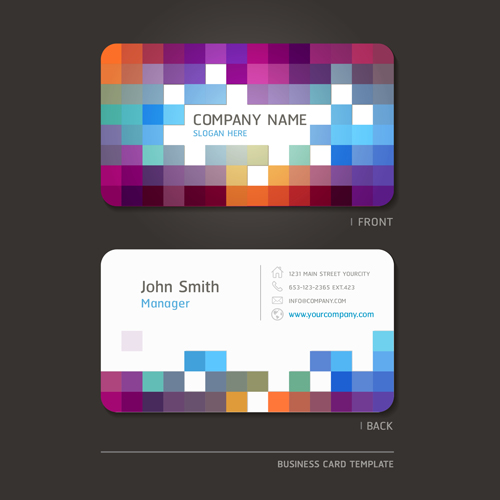 dern business card vector material 01 Excellent modern business card vector material 01