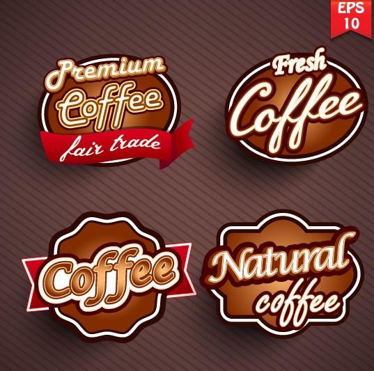 Natural Food label design vector 03