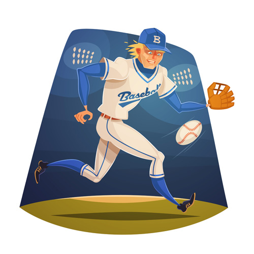 nny cartoon sporting design vector 07 Funny cartoon sporting design vector 07