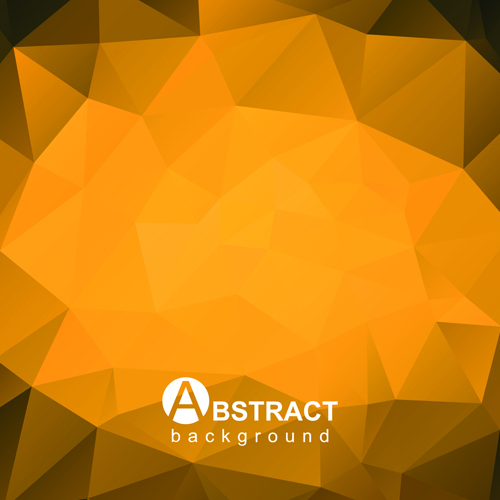 Gloss geometric polygonal vector background art 02