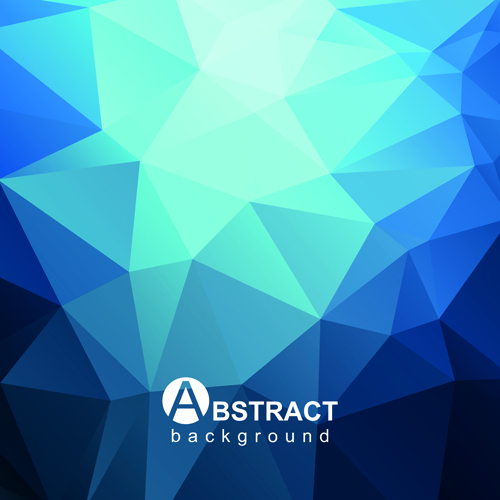 Gloss geometric polygonal vector background art 03