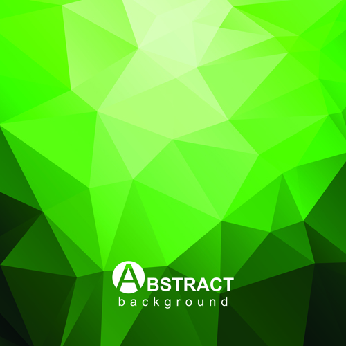 Gloss geometric polygonal vector background art 05