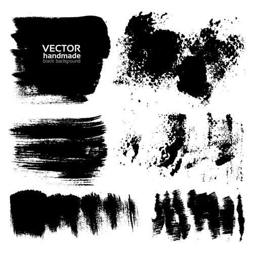 Handmade black ink background 01