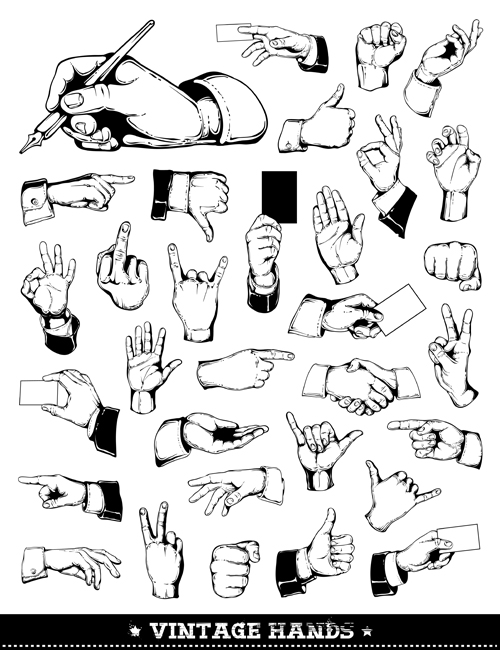 hands hand gesture different 