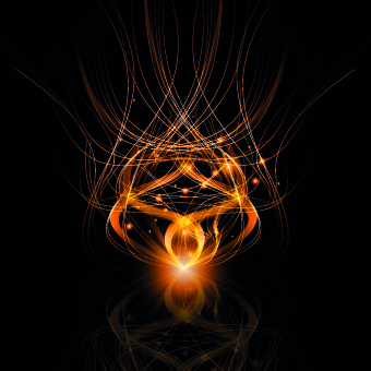 Dynamic light lines background vector set 03