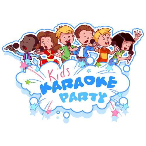 Lovely kids children cartoon graphics vector set 19