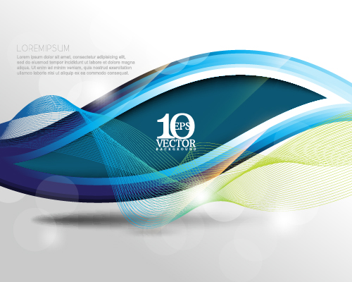 Modern background wavy vector 02