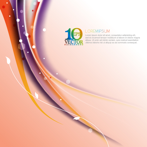 Modern background wavy vector 04