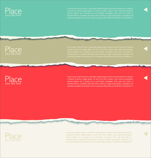 Colored Torn Paper Backgrounds 01