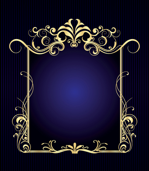 Vintage style Luxury Frame vector set 01