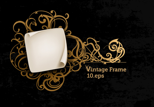 Vintage Style vintage luxury frame 