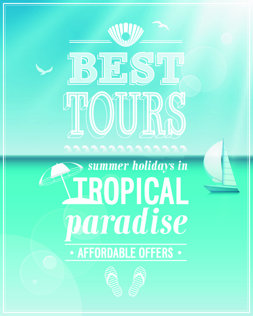 Vintage Summer backgrounds art 01
