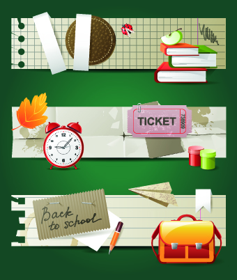Special banners design elements vector 05