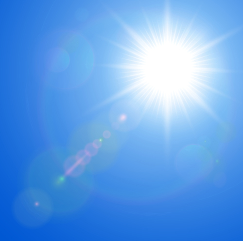 Sunny Blue Sky background vector 01