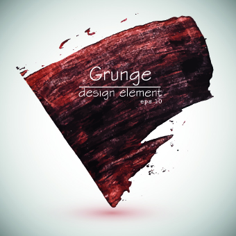 Grunge design elements watercolor background vector 03