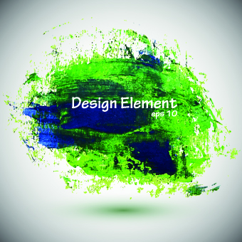 Grunge design elements watercolor background vector 04
