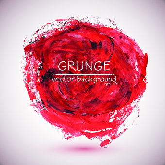 Grunge design elements watercolor background vector 05