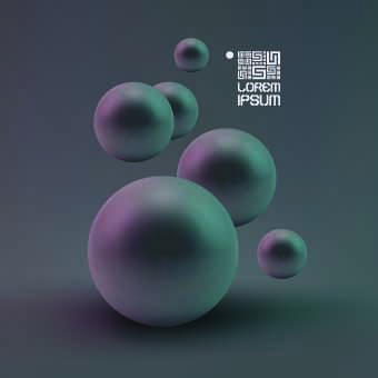 sphere globular concept background vector background 