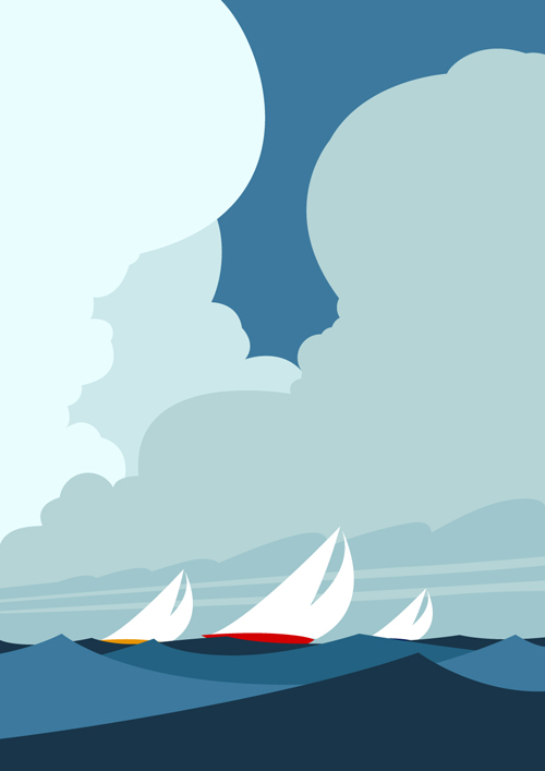 Elements of Storm backgrounds design vector set 03