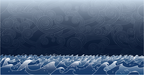 Elements of Storm backgrounds design vector set 04