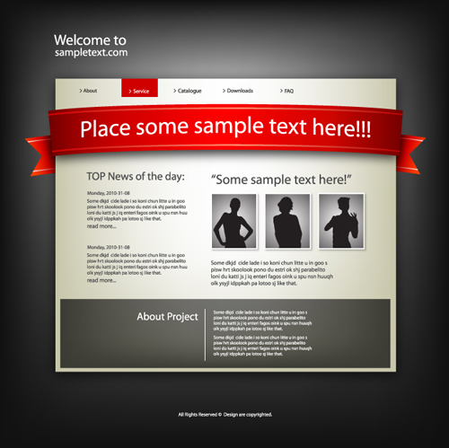 web site template personality 