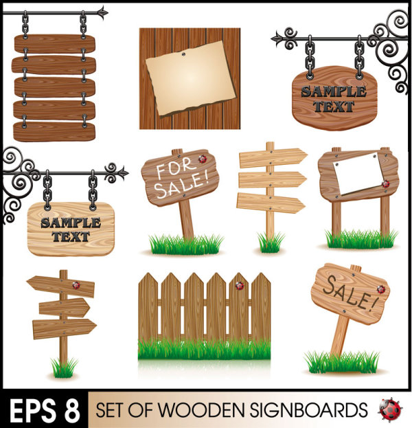 wooden signboards board 