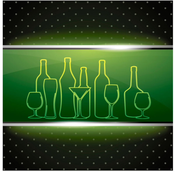 bill of fare vector background 01