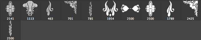 Ornament Brushes set