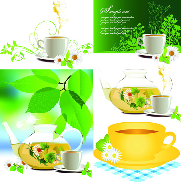 Coffee and tea leaves