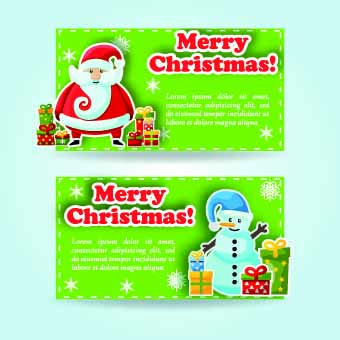 2014 Merry Christmas vector cards 02