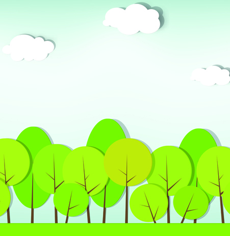 Elements of Applique nature design vector 03