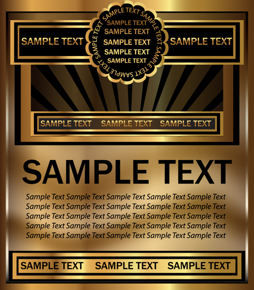 tyle beer menu cover design vector 03 Yellow style beer menu cover design vector 03