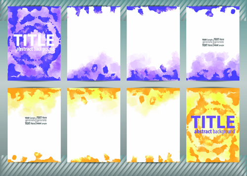 watercolor flyer cover business 