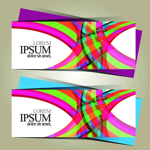 ght abstract color vector banners 02 Bright abstract color vector banners 02